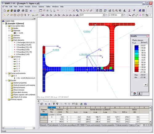 结构分析软件 - SHAPE-THIN 7.XX - DLUBAL GMBH ING- SOFTWARE - 用于钢结构 / 2D