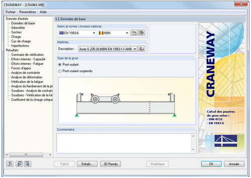 设计软件 - CRANEWAY 8.XX - DLUBAL GMBH ING- SOFTWARE - 结构分析 / 用于钢结构 / 2D