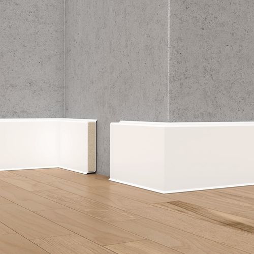 白色踢脚线 - CUBU FLEX LIFE - DÖLLKEN Profiles GmbH - 米色 / 灰色 / PP