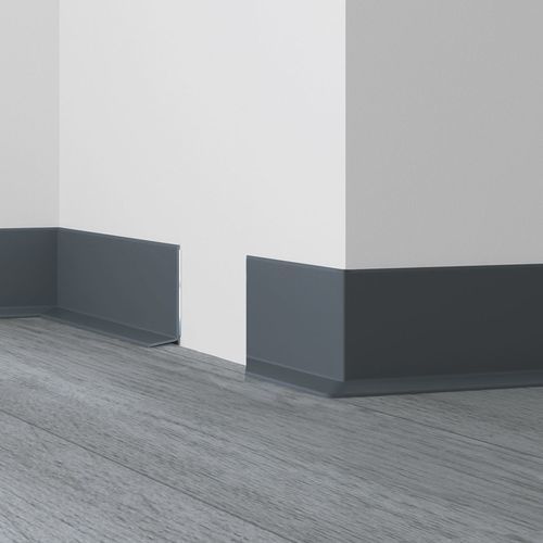 白色踢脚线 - WLK SERIES - DÖLLKEN Profiles GmbH - 米色 / 黑灰色 / 灰色