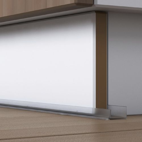 玻璃型材 - DÖLLKEN Profiles GmbH - U形 / 用于地面 / 用于整体厨房
