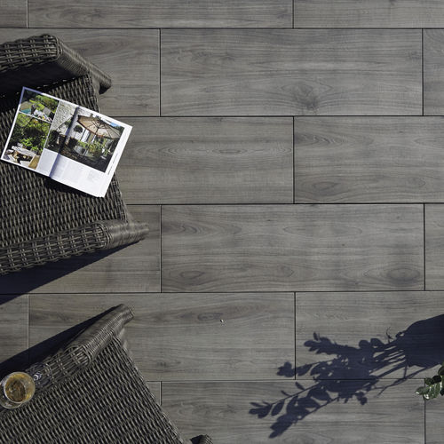 陶土瓷砖 - OUTDOOR WOOD 2 cm - HARENA HOLZ GRIGIO - GRANULATI ZANDOBBIO SPA - 户外 / 地面用 / 长方形
