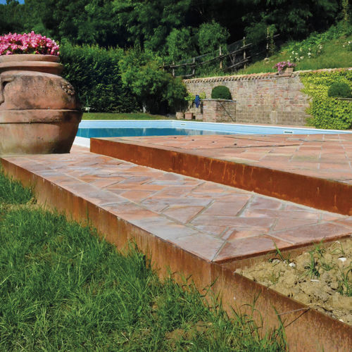 花园路缘 - CORTEN - GRANULATI ZANDOBBIO SPA - 用于隔离 / 用于景观布置 / 耐候钢