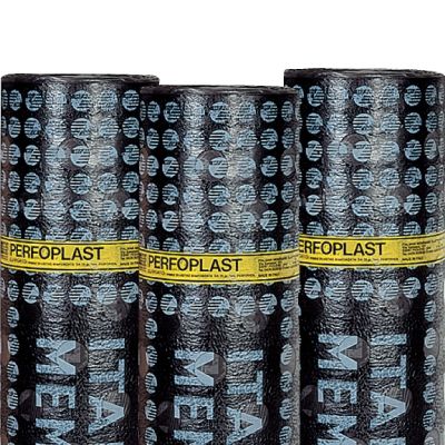 地基防水膜 - PERFOPLAST - ITALIANA MEMBRANE SPA  - 卷式 / 玻璃纤维