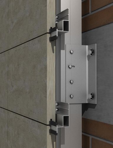 铝制钩挂锁定装置 - PF-ALU/HPL-40 / 60 / 120 - SISTEMA MASA SL - 用于通风外墙 / 用于壁板外墙