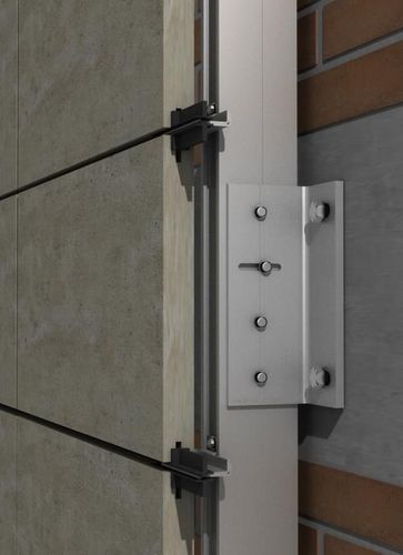 铝制钩挂锁定装置 - PF-ALU-PL  - SISTEMA MASA SL - 用于通风外墙 / 用于壁板外墙