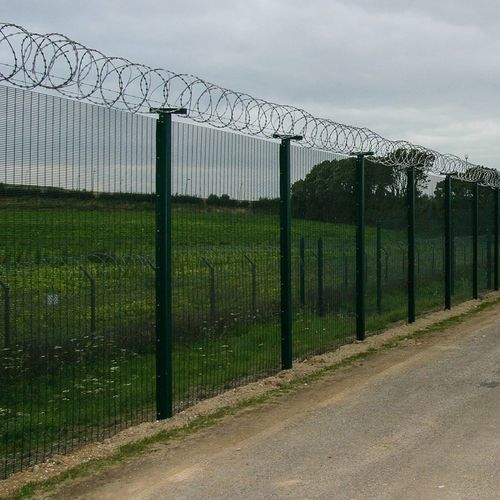 焊接网格围栏 - HiSec 358 - ZAUN FENCING  - 工业 / 粉末涂层钢 / 灰色