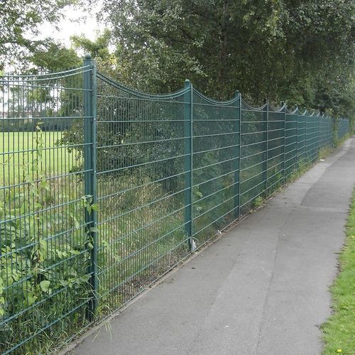 网格围栏 - Gemini Concave - ZAUN FENCING  - 栅栏式 / 粉末涂层钢 / 灰色