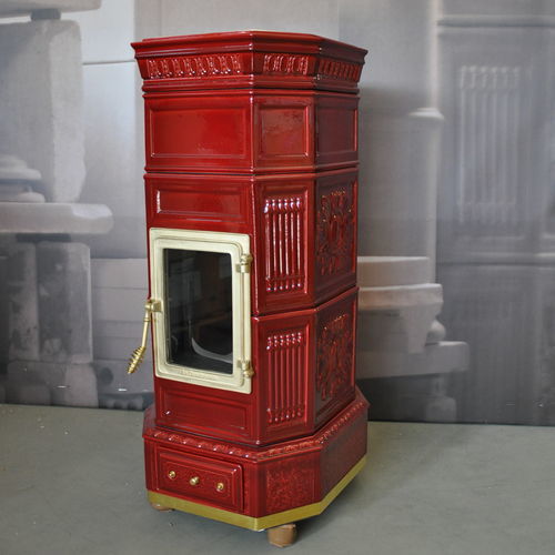 木材采暖炉 - OTTAGONA - LA CASTELLAMONTE Stufe di Ceramica - 5 kW...10 kW / 10 kW...20 kW / 独立式
