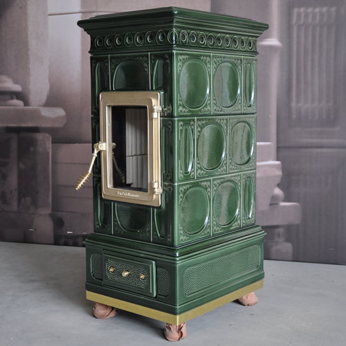 木材采暖炉 - VOLUTA  - LA CASTELLAMONTE Stufe di Ceramica - 5 kW...10 kW / 10 kW...20 kW / 独立式