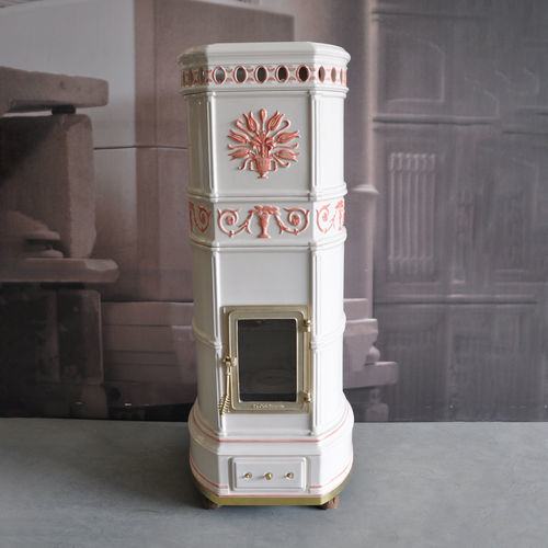 木材采暖炉 - GRAND'OVALE  - LA CASTELLAMONTE Stufe di Ceramica - 10 kW...20 kW / 落地式 / 经典式