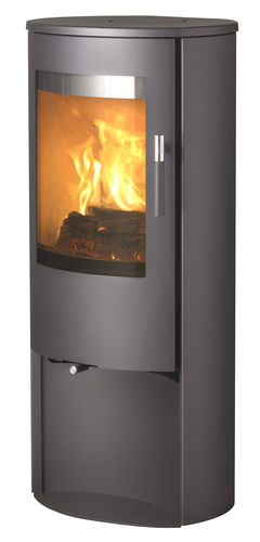 木材采暖炉 - MIRA  - LOTUS Heating Systems A/S - 3面 / 现代风格 / 金属