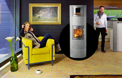 木材采暖炉 - M4/M9 - LOTUS Heating Systems A/S - 现代风格 / 滑石 / 带烤箱