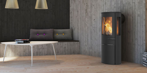 木材采暖炉 - LIVA 6 - LOTUS Heating Systems A/S - 现代风格 / 钢 / 滑石