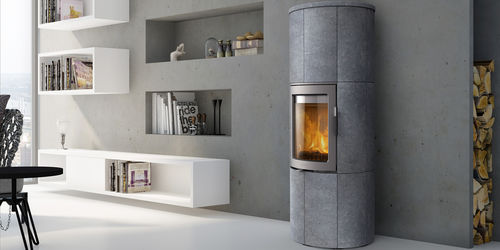 木材采暖炉 - MAESTRO 152 - LOTUS Heating Systems A/S - 现代风格 / 石材