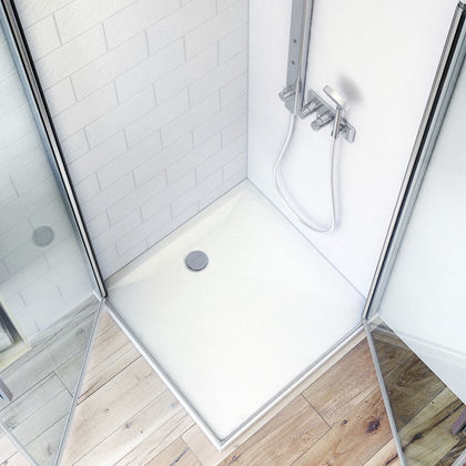 长方形淋浴房底盆 - MARMO NEO - Roth Werke GmbH Energie- und Sanitärsysteme - 正方形 / 直装式 / 陶瓷