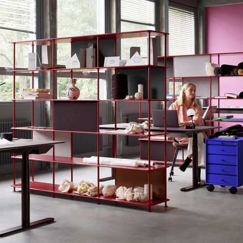 现代风格置物架 - Free 555000 - Montana Furniture - 涂漆中密度纤维板 / 漆包金属 / 白色