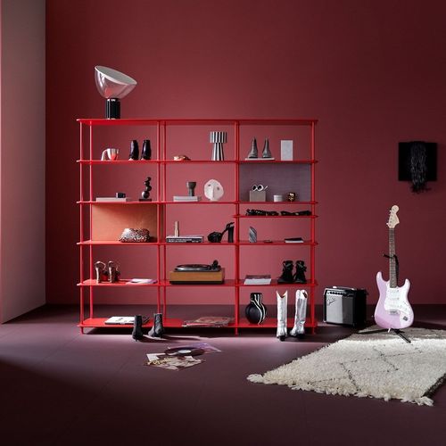 现代风格置物架 - Free 555100 - Montana Furniture - 涂漆中密度纤维板 / 漆包金属 / 白色