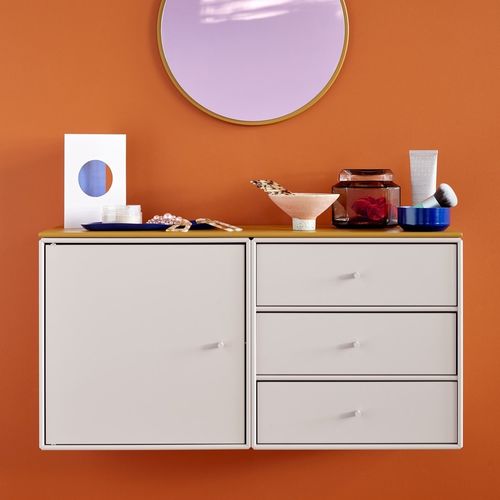 壁挂收纳柜 - Mini 1103 - Montana Furniture - 现代风格 / 涂漆中密度纤维板 / 灰色