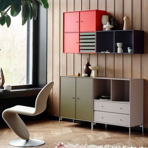 壁挂餐边柜 - 1325 - Montana Furniture - 现代风格 / 涂漆中密度纤维板 / 带抽屉
