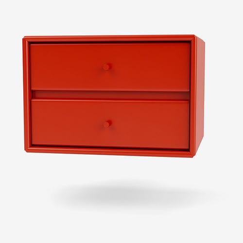 现代风格床头柜 - 7162 - Montana Furniture - 贴面密度板 / 涂漆MDF桌脚 / 长方形