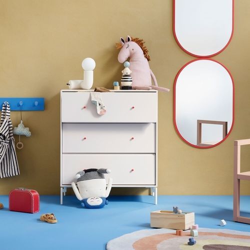 现代风格抽屉柜 - CARRY - Montana Furniture - 涂漆中密度纤维板 / 矩形 / 滑轮