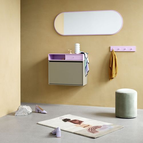 壁挂镜子 - FIGURE - Montana Furniture - 现代风格 / 椭圆 / 涂漆中密度纤维板