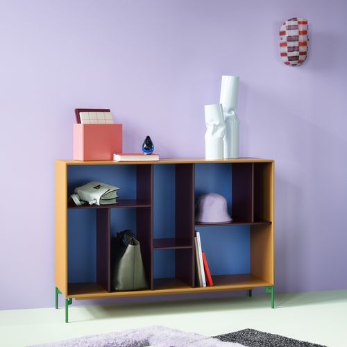 现代风格餐边柜 - Mega 201201 - Montana Furniture - 涂漆中密度纤维板 / 搁板 / 四脚