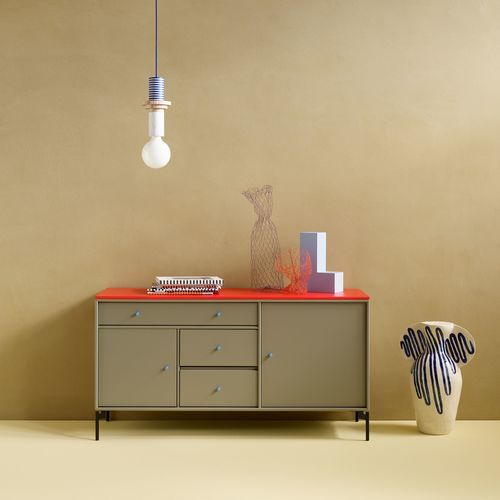 现代风格餐边柜 - Mega 200802 - Montana Furniture - 涂漆中密度纤维板 / 金属 / 带抽屉