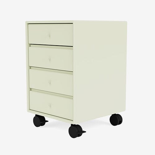 涂漆中密度纤维板抽屉文件柜 - 4165 - Montana Furniture - 4 屉式 / 脚轮