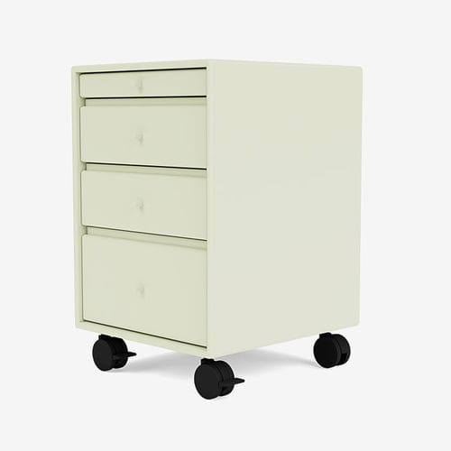 涂漆中密度纤维板抽屉文件柜 - 4269 - Montana Furniture - 4 屉式 / 脚轮