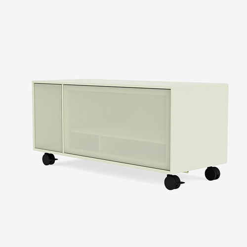 现代风格电视柜 - SL13L - Montana Furniture - 带轮子 / 涂漆中密度纤维板 / 钢