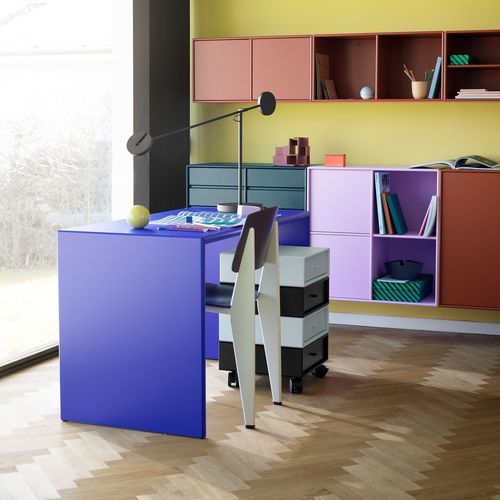 落地办公桌 - X80160 - Montana Furniture - 现代风格 / 涂漆中密度纤维板 / 直线型