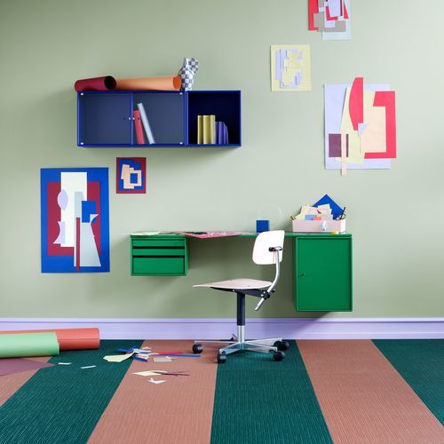 壁挂办公桌 - WORKSHOP - Montana Furniture - 现代风格 / 涂漆中密度纤维板 / 直线型