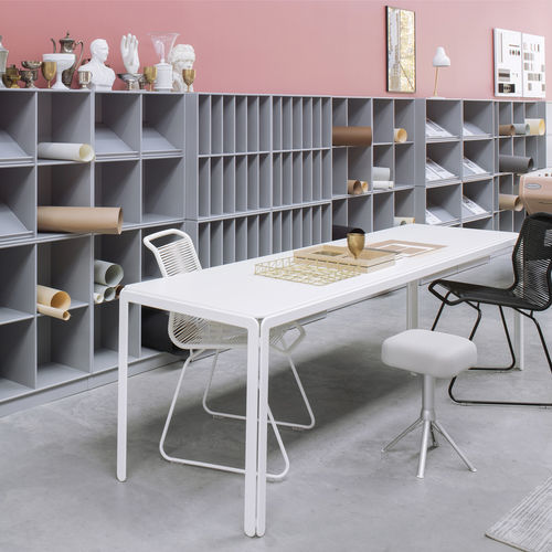 现代风格工作台 - DJOB AJE180 - Montana Furniture - 层压材料 / 木制贴皮 / 漆布