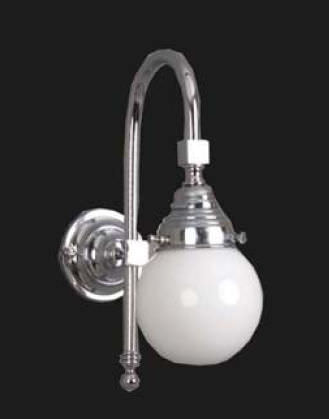 经典风格壁灯 - UFFORD - Windsor Bathroom Company - 玻璃 / 镀铬金属 / 圆形