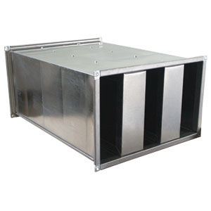 电镀钢通风消声器 - SRA-100/50 - BROFER SRL