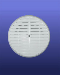 塑料通风格栅 - ROUND LINEAR WITH ADJUSTABLE COLLAR - AFS FLEXIBLE DUCT - 圆形 / 白色