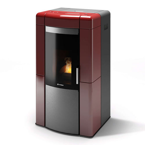 颗粒采暖火炉 - MURANO - CS THERMOS S.R.L. - 10 kW...20 kW / 独立式 / 现代风格