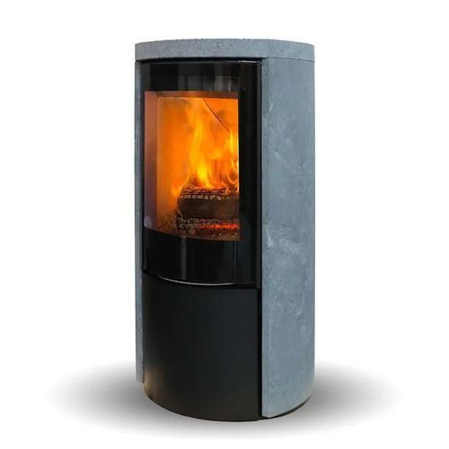 木材采暖炉 - COZY MODERN SOAPSTONE - Jydepejsen A/S - 独立式 / 现代风格 / 滑石