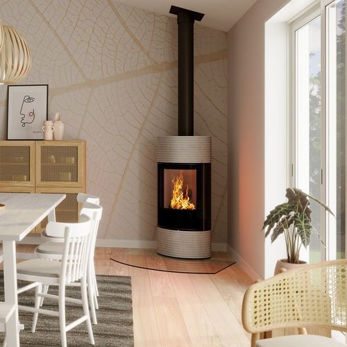 木材采暖炉 - Senso L fashion - Spartherm - The Fire Company - 5 kW...10 kW / 0 - 5 kW / 落地式