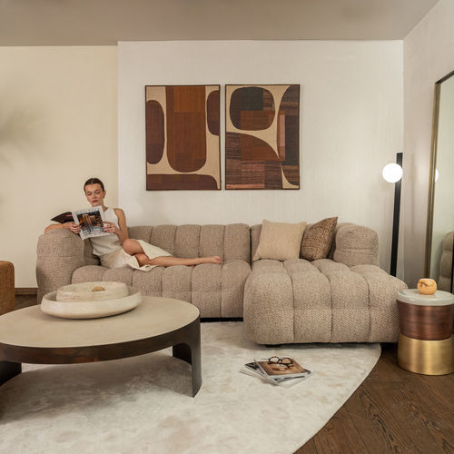 组合沙发 - BASEL L - EUROFASHION HOMETEXTILES & CONCEPTS - 现代风格 / 户外 / 布料