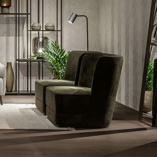 现代风格扶手椅 - HALE - EUROFASHION HOMETEXTILES & CONCEPTS - 布料 / 山毛榉木 / 高背