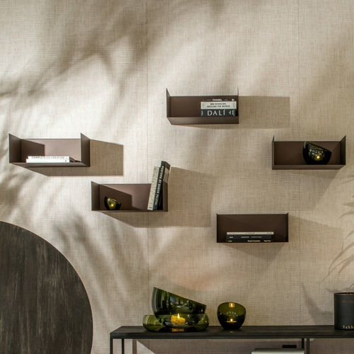 壁挂置物架 - LUCCA - EUROFASHION HOMETEXTILES & CONCEPTS - 现代风格 / 金属 / 棕色