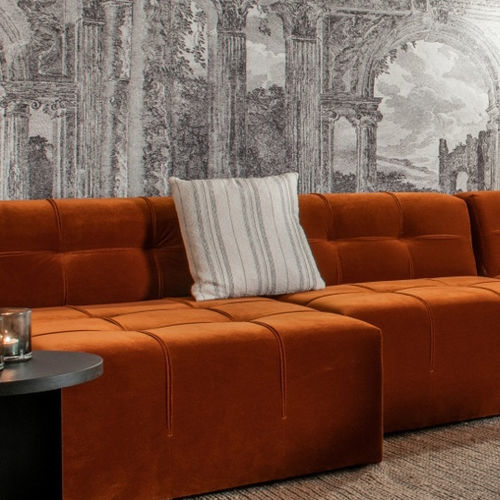 沙发垫子 - IRIS - EUROFASHION HOMETEXTILES & CONCEPTS - 正方形 / 条纹 / 家用