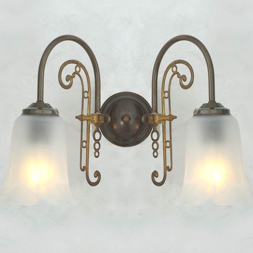 传统风格壁灯 - MEDAN - Mullan Lighting - 室内 / 黄铜 / 玻璃