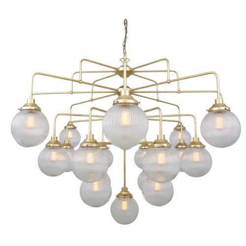 现代风格枝形吊灯 - ROME MID-CENTURY - Mullan Lighting - 玻璃 / 黄铜 / 球形