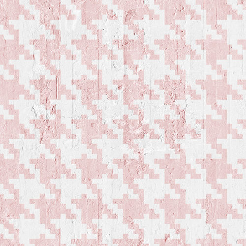 现代风格墙纸 - PINK PIED DE POULE - Mineheart - 无纺布 / 图案 / 仿布