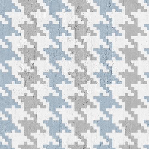 现代风格墙纸 - NAVY &amp; GREY PIED DE POULE - Mineheart - 无纺布 / 图案 / 仿布