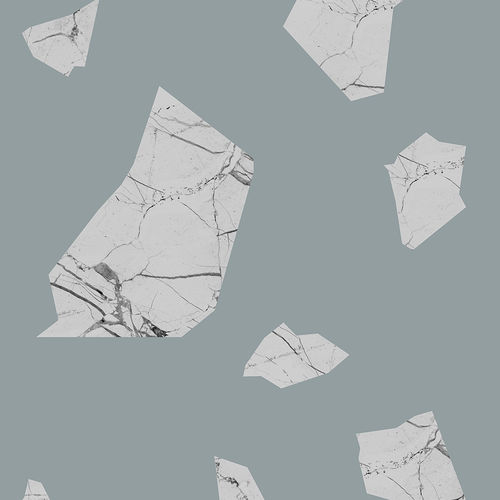 现代风格墙纸 - MARBLE FRAGMENT - GREEN &amp; GREY - Mineheart - 无纺布 / 图案 / 仿大理石